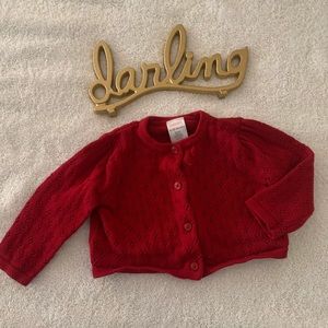 Girls cardigan 6-12m